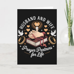 Husband And Wife Prayer Partners Christian Couple  Card