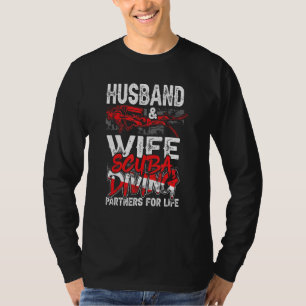 Husband And Wife Scuba Diving Partners For Life Co T-Shirt