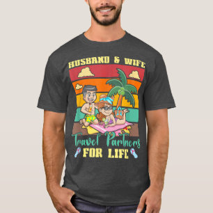 Husband And Wife Travel Partners For Life Beach Tr T-Shirt