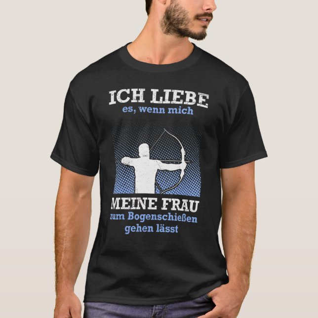 Husband Archer Dad Archery Men T-Shirt (Front)