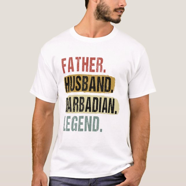 Husband Barbadian Legend T-Shirt (Front)