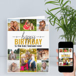 Husband Birthday 8 Photo Collage Personalized Card<br><div class="desc">Personalized Birthday card which you can customize for anyone! The photo template is ready for you to add 8 of your favorite photos and personalize the text inside and out. The sample wording on the front reads "happy birthday to the best husband ever" and you could customize this to best...</div>