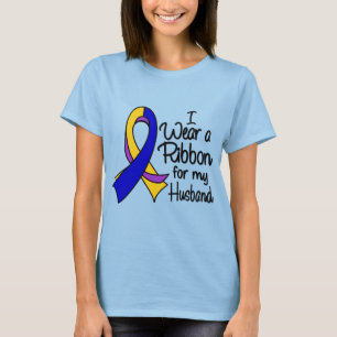Husband - Bladder Cancer Ribbon T-Shirt