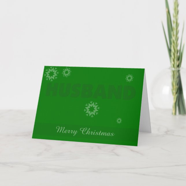 Husband Christmas Holiday Card (Front)