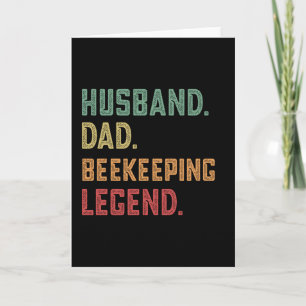 Husband Dad Beekeeping Legend Bee Card