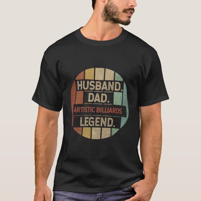 Husband Dad Billiards Legend T-Shirt (Front)