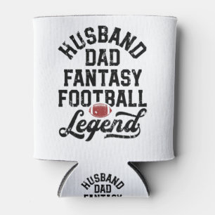 Husband Dad Fantasy Football Legend Shirt for Men Can Cooler