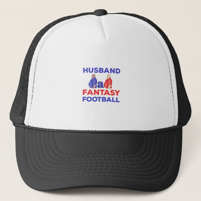Husband Dad Fantasy Football Trucker Hat (Front)