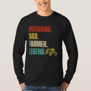 Husband Dad Farmer Legend T-Shirt