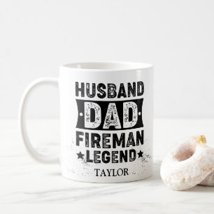 Husband Dad Fireman Legend  Coffee Mug