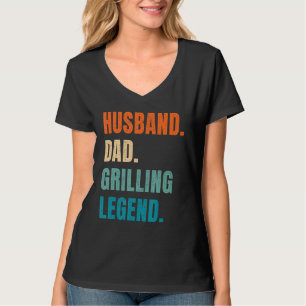 Husband Dad Grilling Legend Grill Master Griller B T-Shirt