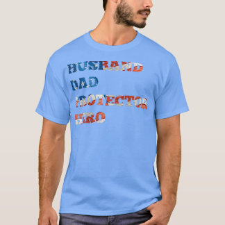 HUSBAND dad protector hero T-Shirt