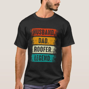 Husband Dad Roofer   Roofing Fathers Day Mens T-Shirt