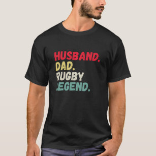 Husband dad rugby legend sports vintage T-Shirt
