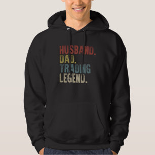 Husband Dad Trading Legend Bitcoin Fathers Day cry Hoodie
