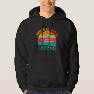 Husband Dad Trucker Legend Men  driver daddy truck Hoodie