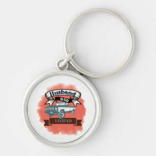 Husband Dad Trucker Legend The Ultimate All-in-One Key Ring