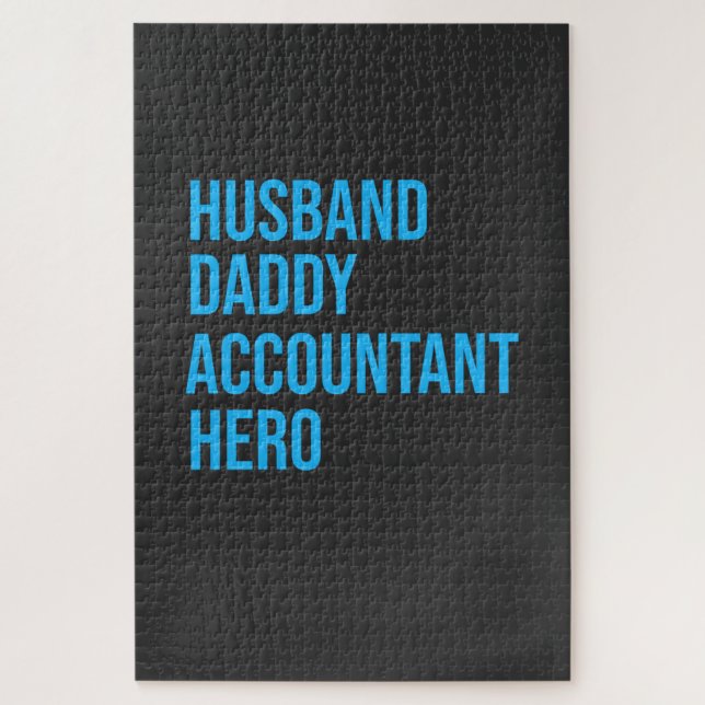 Husband Daddy Accountant Jigsaw Puzzle (Vertical)