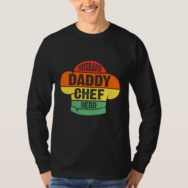 Husband Daddy Chef Hero T Shirt (Front)