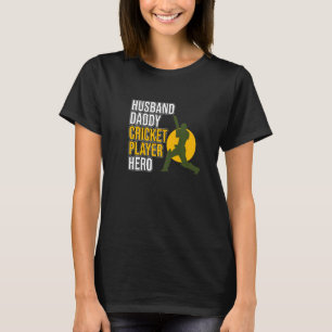Husband Daddy Cricket Player Sports  Team Coach Gr T-Shirt