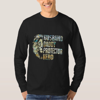 Husband Daddy Protector Hero Lion T-Shirt