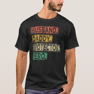 Husband daddy protector hero Vintage Colours cool T-Shirt