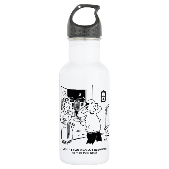 Husband Doesn't Want Questioning 532 Ml Water Bottle (Front)