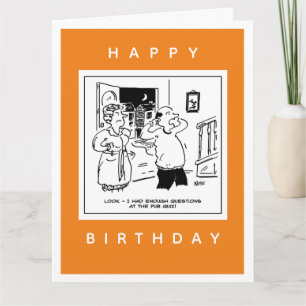 Husband Doesn't Want Questioning Cartoon Card