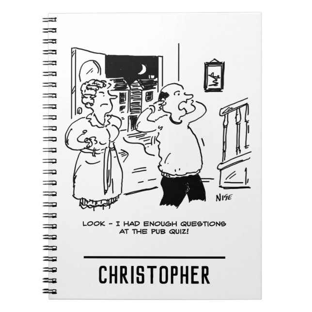 Husband Doesn't Want Questioning Notebook (Front)