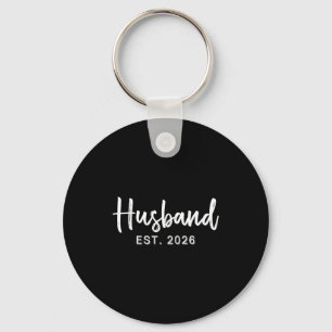 Husband Est 2026 Hubby Just Married Honeymoon Wedd Key Ring