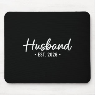 Husband Est 2026 Married Honeymoon Bride Mrs. His Mouse Pad