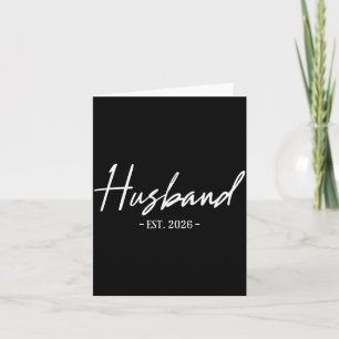 Husband Est Married Man's Wedding Card