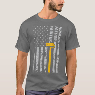 Husband Father Painter Vintage American for Paint T-Shirt