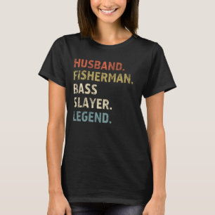 Husband, Fisherman - Birthday Gifts for Men, Dad,  T-Shirt