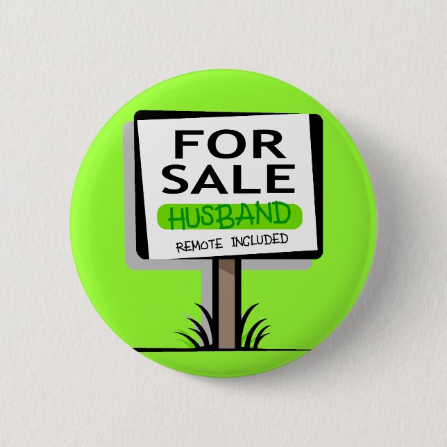 Husband for Sale Button (Front)