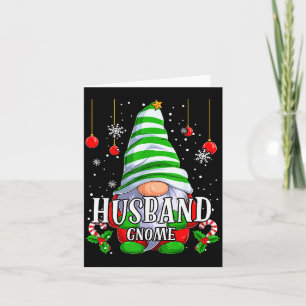 Husband Gnome Christmas Pajamas Matching Family Gr Card