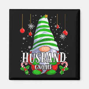 Husband Gnome Christmas Pajamas Matching Family Gr Magnet