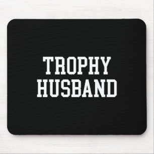 Husband Groom Dad Joke Funny Trophy Husband Mouse Pad