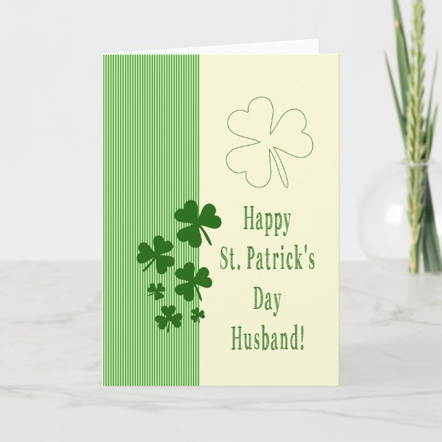 Husband Happy St. Patrick's Day Card (Front)