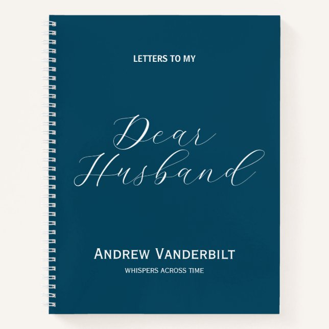 Husband in Heaven Memorial Journal (Front)