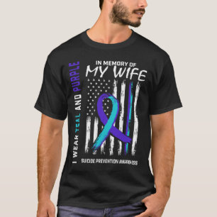 Husband In Memory Of Wife Suicide Awareness Preven T-Shirt