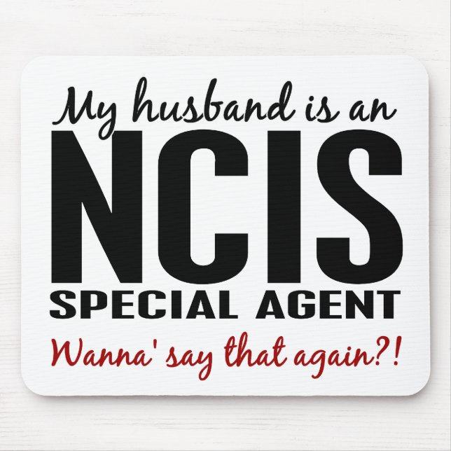 Husband Is An NCIS Agent Mouse Pad (Front)