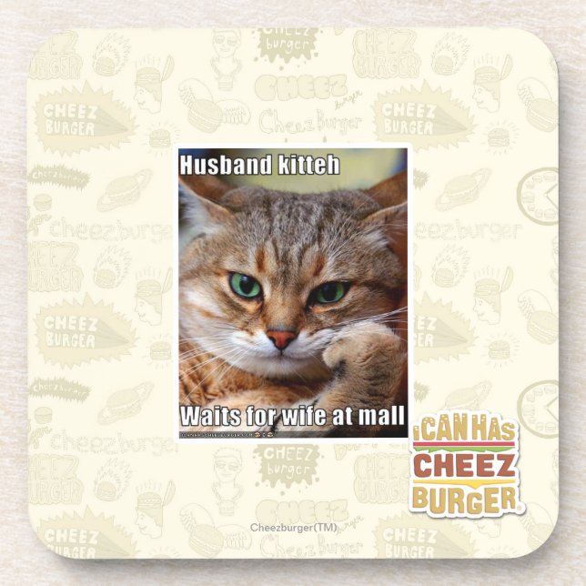 Husband Kitteh Coaster (Front)