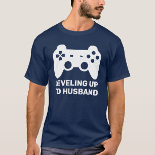 Husband Level Funny Wedding Gamer T-Shirt