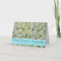 Husband loss Rose sympathy Card