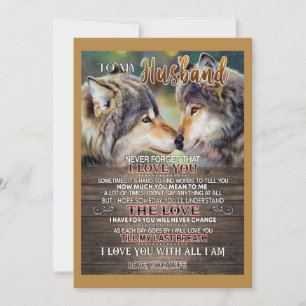 Husband Lovers To My Husband I Loved You Holiday Card