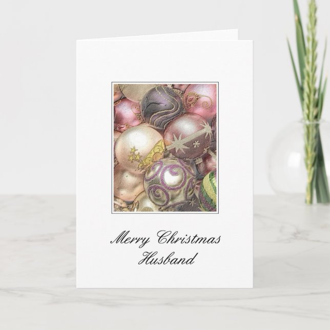 Husband Merry Christmas Holiday Card (Front)