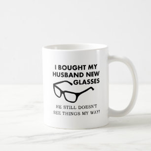 Husband New Glasses Funny Mug