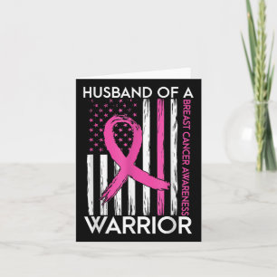 Husband Of A Warrior Breast Cancer Awareness Suppo Card