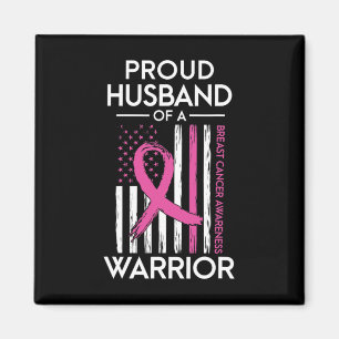 Husband Of A Warrior Breast Cancer Awareness Suppo Magnet